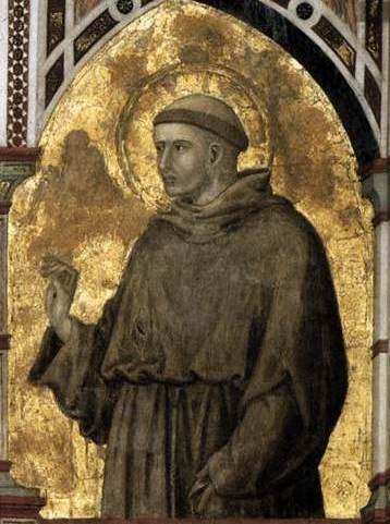 St. Francis  by Pietro Lorinzetti   San Francesco Basilica Assisi ca. 1315-1330